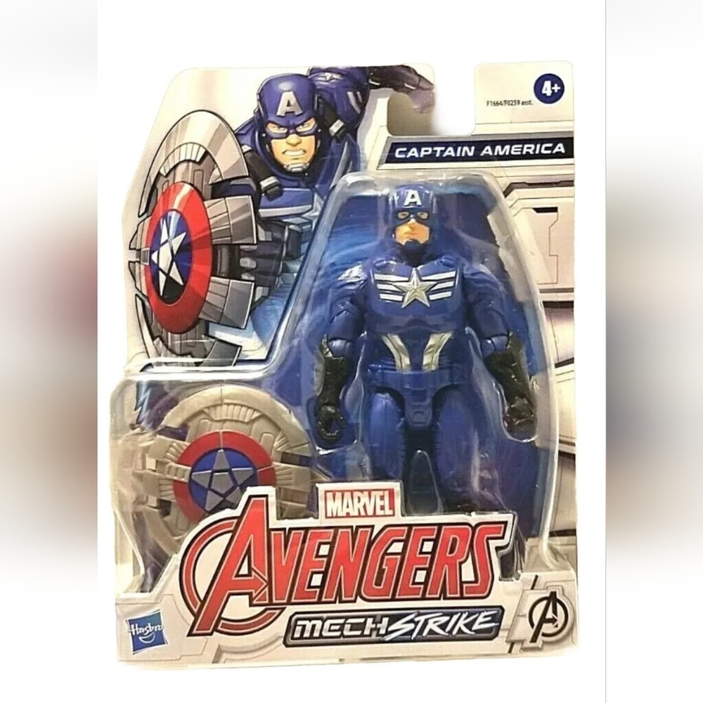 Marvel Avengers Mech Strike: CAPTAIN AMERICA 6" Action Figure (2021, Hasbro). Co